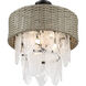 Breakers Isle 6 Light 20 inch Coal Semi Flush Ceiling Light