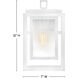 Coastal Elements Estate Series Republic 1 Light 12 inch Textured White Outdoor Wall Mount