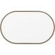 Rachel 40 X 24 inch Satin Brass Framed LED Mirror, Edge Lit