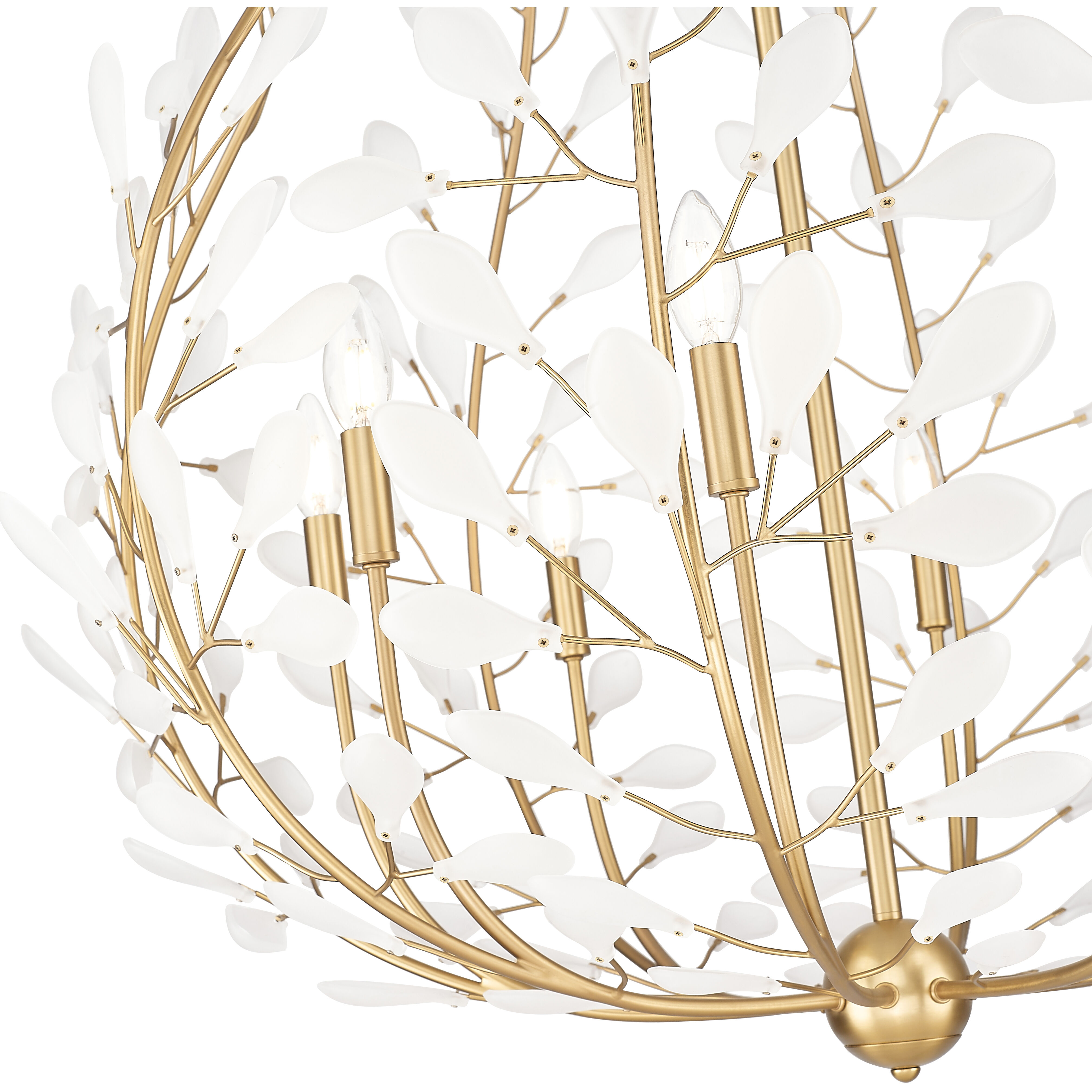 Claudine 8 Light 38 inch Modern Gold Chandelier Ceiling Light