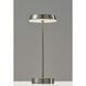 Tommy 15 inch 2.00 watt Brushed Steel LED Cordless Table Lamp Portable Light