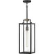 Catalina 1 Light 7.5 inch Black with Burnished Bronze Outdoor Hanging