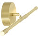 Oskil LED 24 inch Satin Gold Wall Light
