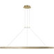 Sean Lavin Ashok LED 65 inch Hand Rubbed Antique Brass Chandelier Ceiling Light
