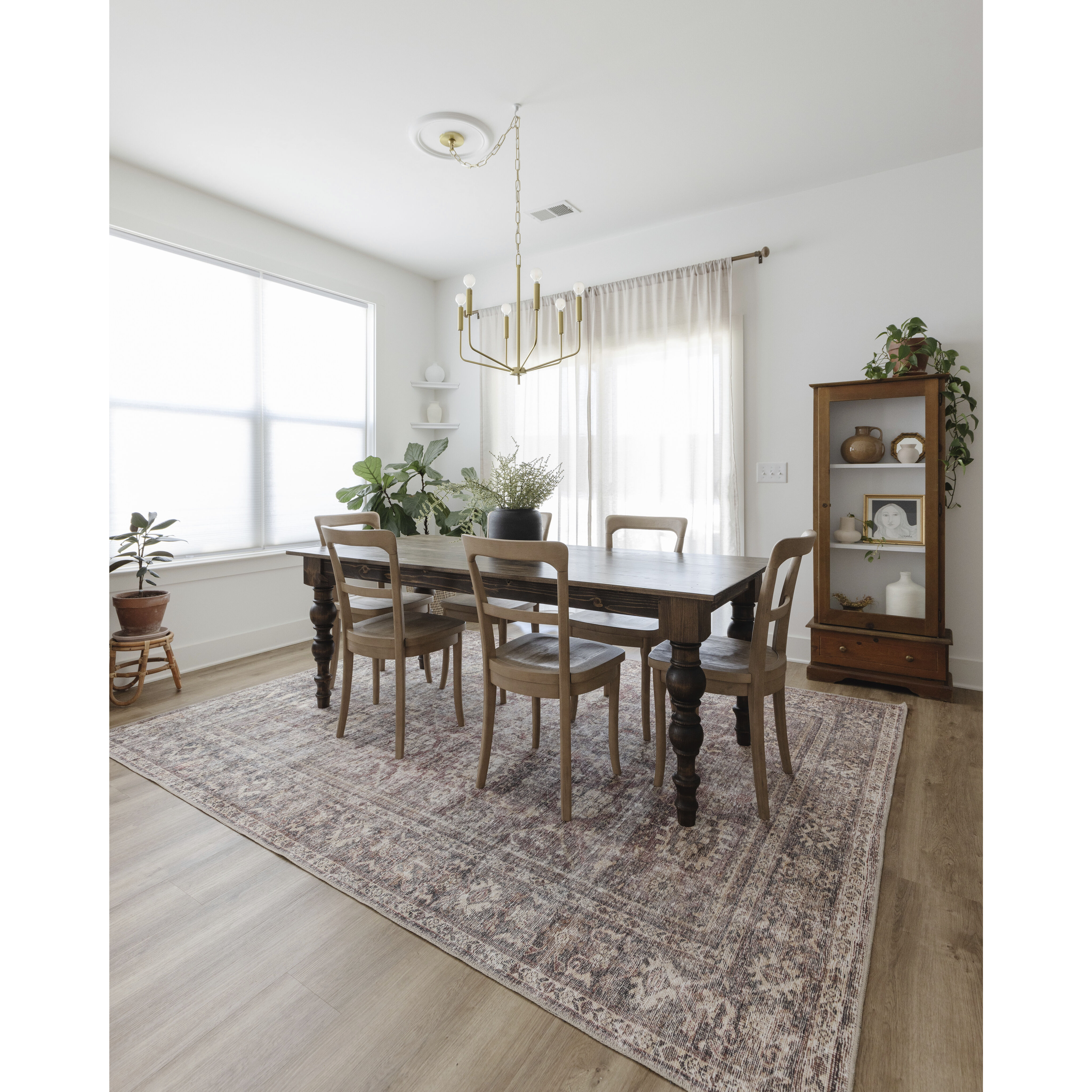 Bailey 6 Light 24 inch Aged Brass Chandelier Ceiling Light