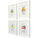 Love of Fruit Blue and Multi and Orange and Green Framed Art, Propac