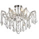 Maria Theresa 4 Light 18 inch Chrome Flush Mount Ceiling Light in Royal Cut