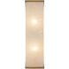 Abbott 2 Light 4.25 inch Vintage Brass Wall/Vanity Light Wall Light