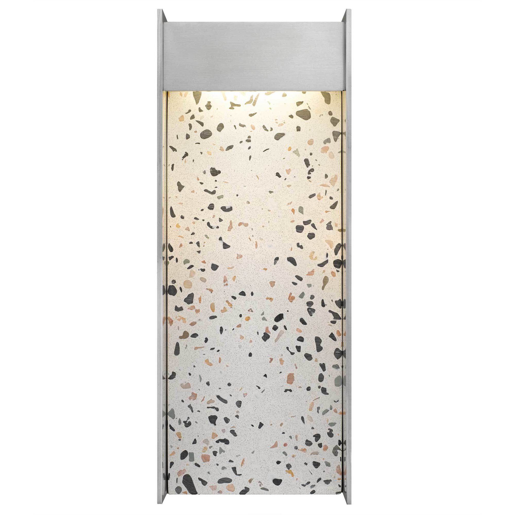 Terrazzo LED 14 inch Brushed Aluminum Outdoor Wall Sconce