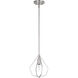 Knox 1 Light 9 inch Satin Nickel Mini Pendant Ceiling Light