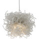 Birds Nest 36 Light 37 inch Silver Multi-Drop Pendant Ceiling Light