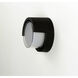 Eyebrow LED 7 inch Black Outdoor Wall Mount