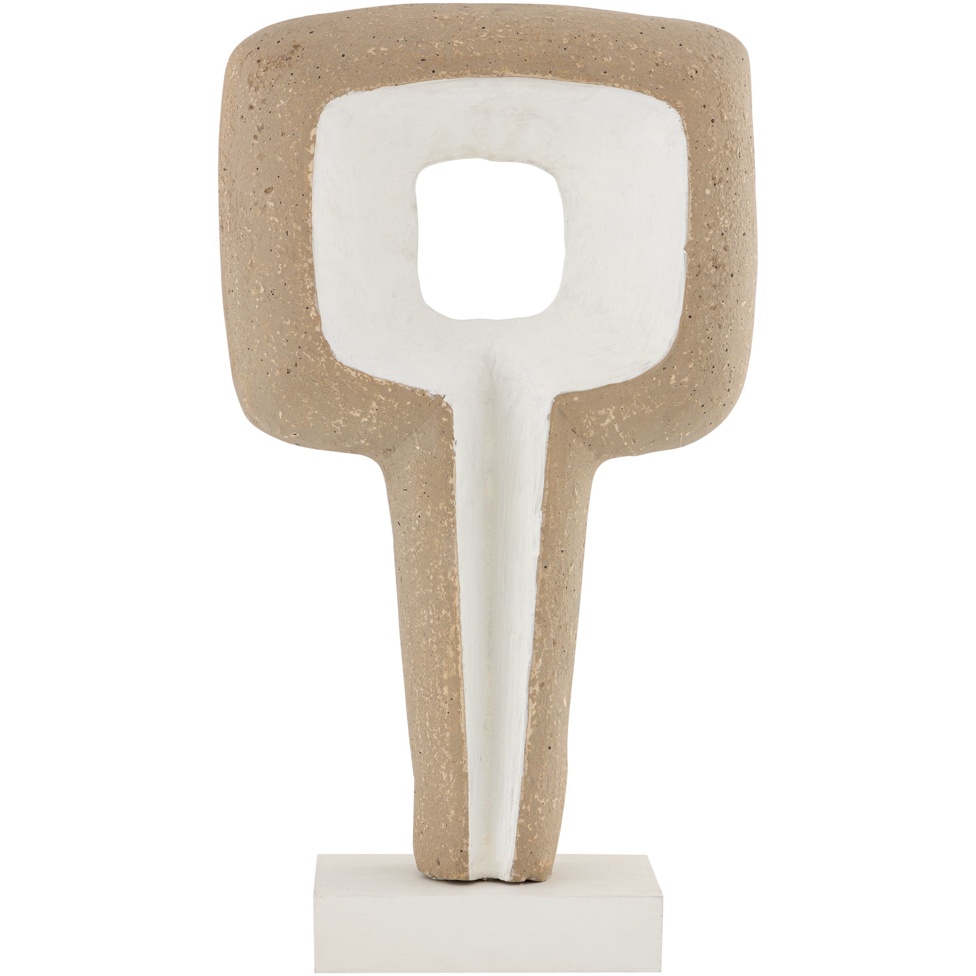 Don Beige with White Object