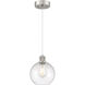 Port Nine LED 8 inch Brushed Steel Pendant Ceiling Light