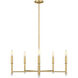 Alexa Hampton Greard 5 Light 33.13 inch Gild Chandelier Ceiling Light