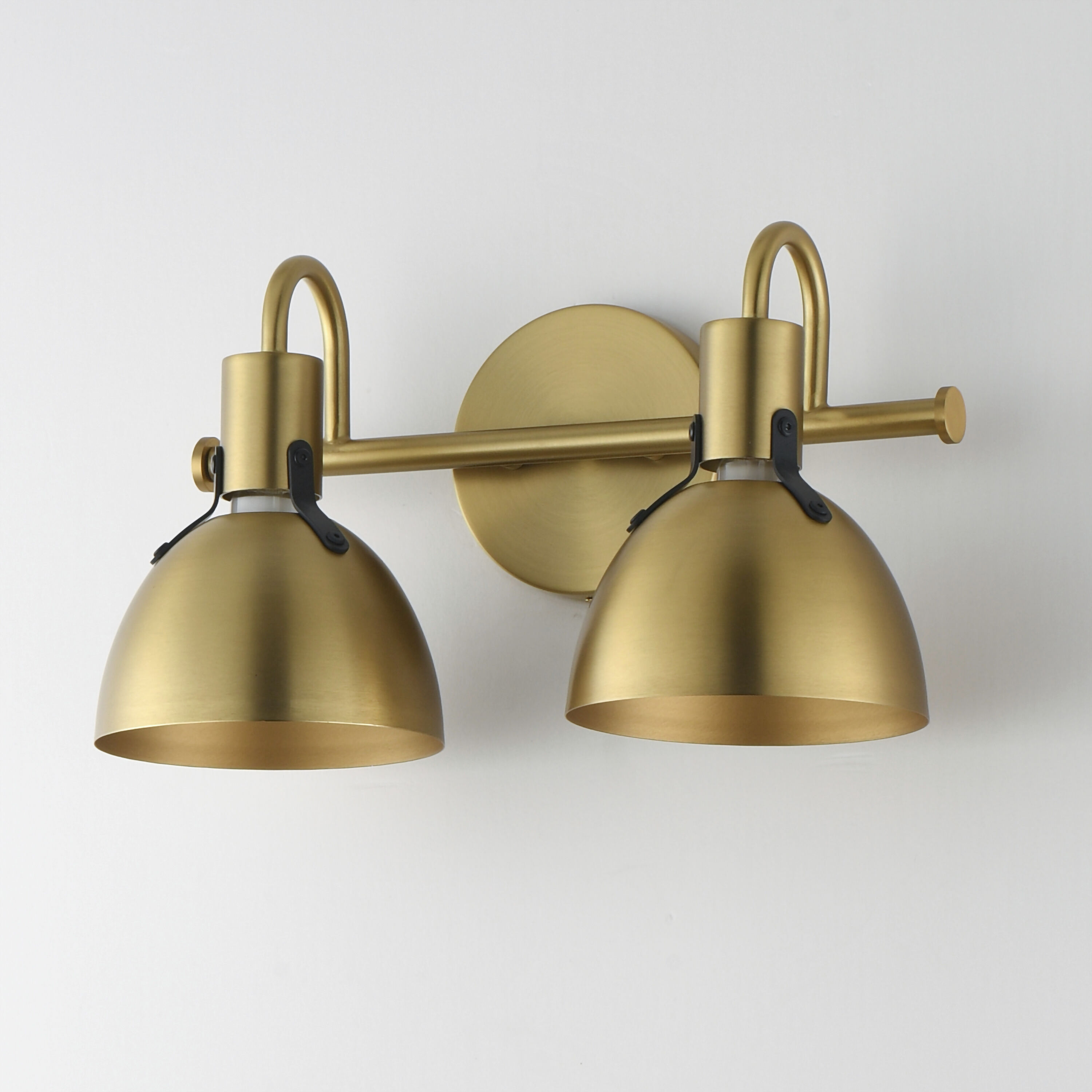 Dusk 2 Light 15 inch Satin Brass Bath Vanity Wall Light