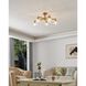 Lillyanna 5 Light 24 inch Brushed Gold Semi-Flush Mount Ceiling Light