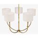 Molvene 5 Light 33 inch Legacy Brass Chandelier Ceiling Light