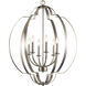 Voleta 6 Light 28 inch Brushed Nickel Chandelier Foyer Ceiling Light