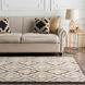 Modern Classics 96 X 30 inch Neutral and Brown Runner, Wool