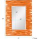 Zenith 39 X 31 inch Glossy Orange Wall Mirror