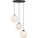 Circo LED 28 inch Matte Black Chandelier Ceiling Light