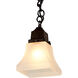Ruskin 1 Light 5 inch Verdigris Patina Pendant Ceiling Light, Glass Sold Separately