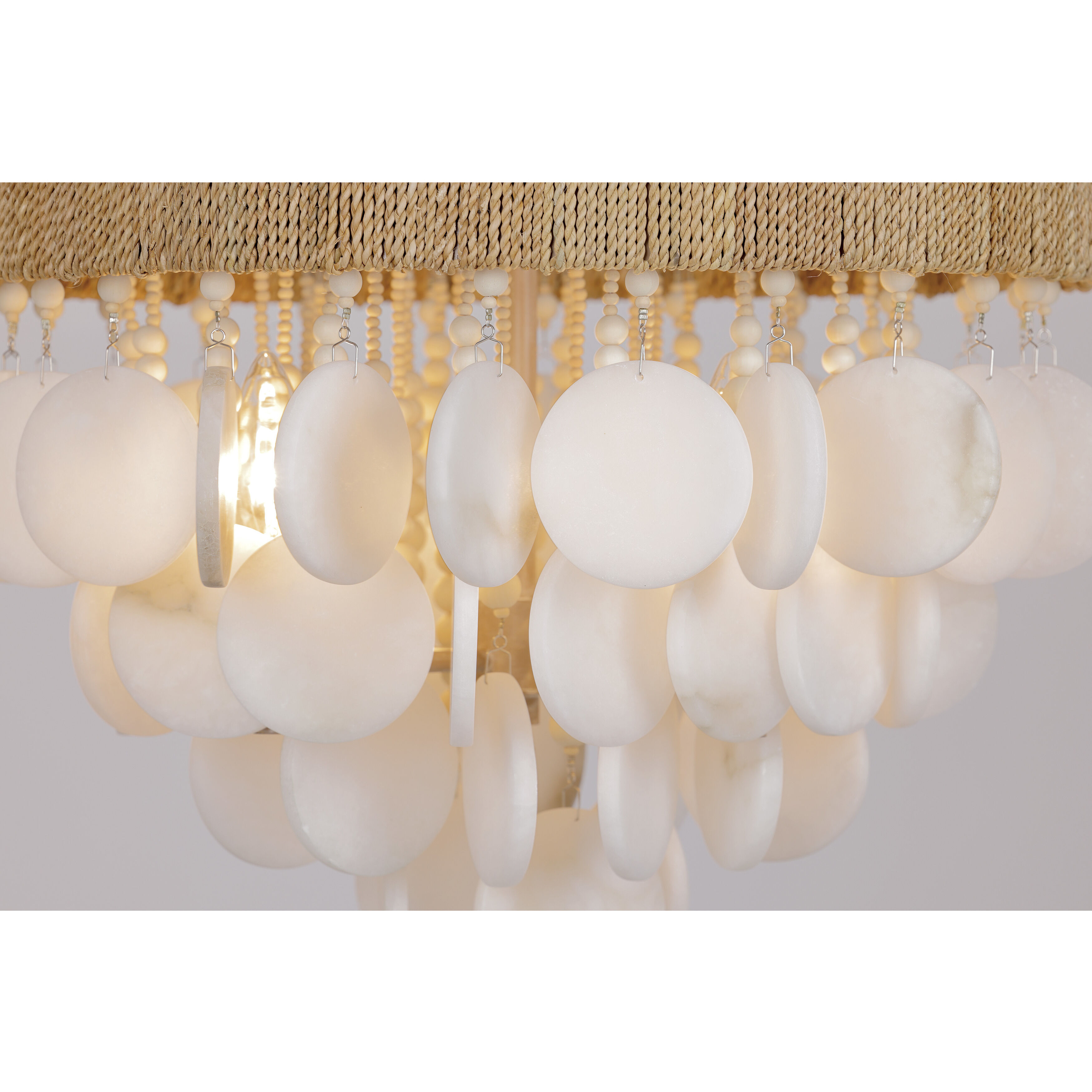 Aurelia's Cove 4 Light 17 inch Autumn White Semi Flush Ceiling Light
