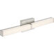 Mandi 23.75 inch Brushed Steel Vanity/Bath Bar Wall Light