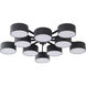 Canada LED 38 inch Black Chandelier Ceiling Light