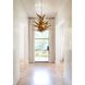 Agave LED 45 inch Burnished Gold Foyer Light Ceiling Light