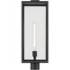 Branner 1 Light 25.5 inch Black Textured Outdoor Post Lantern