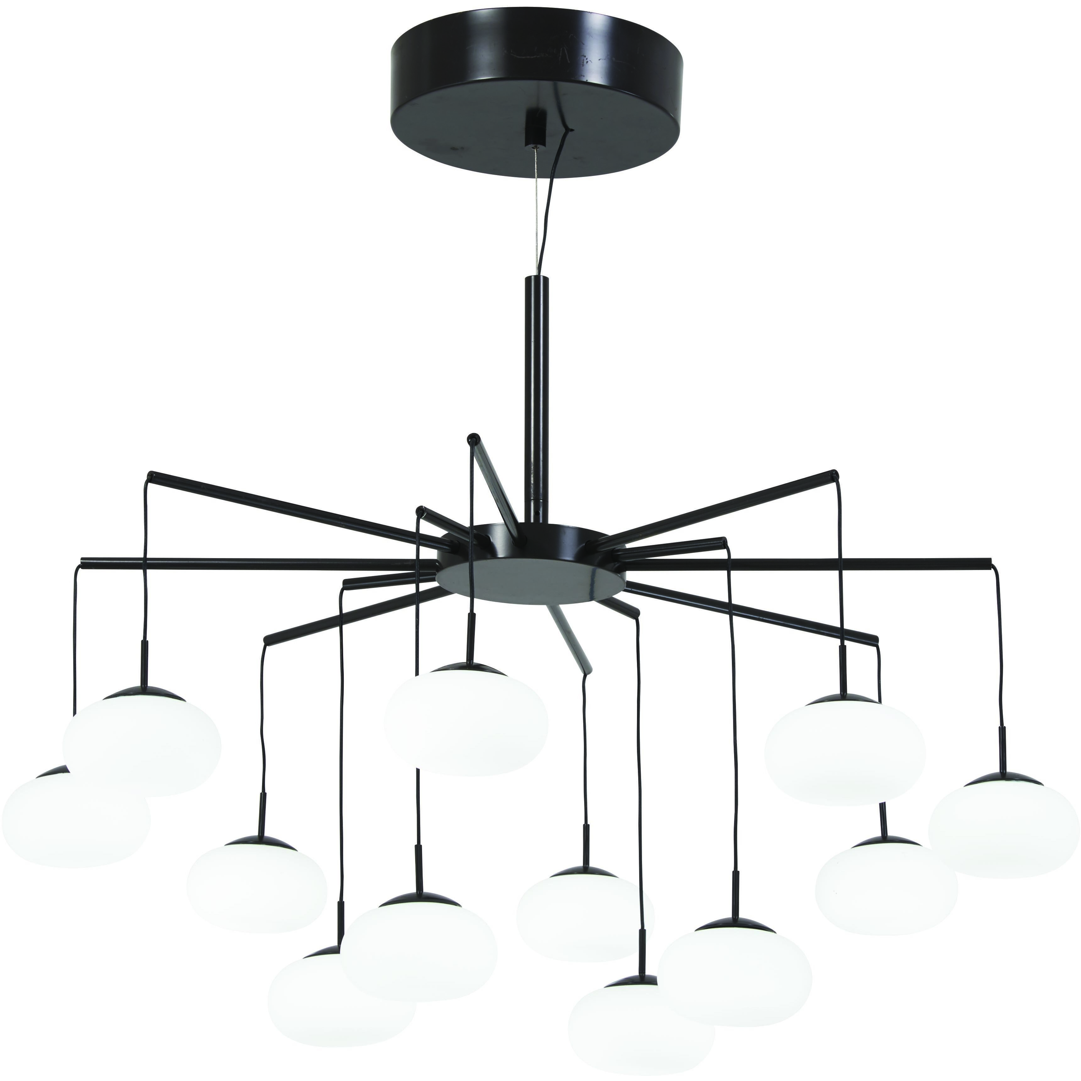George's Web LED 25.5 inch Bronze W/Gold Dust Chandelier Ceiling Light, Convertible to Semi Flush