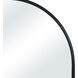Waren 40 X 20 inch Matte Black Wall Mirror