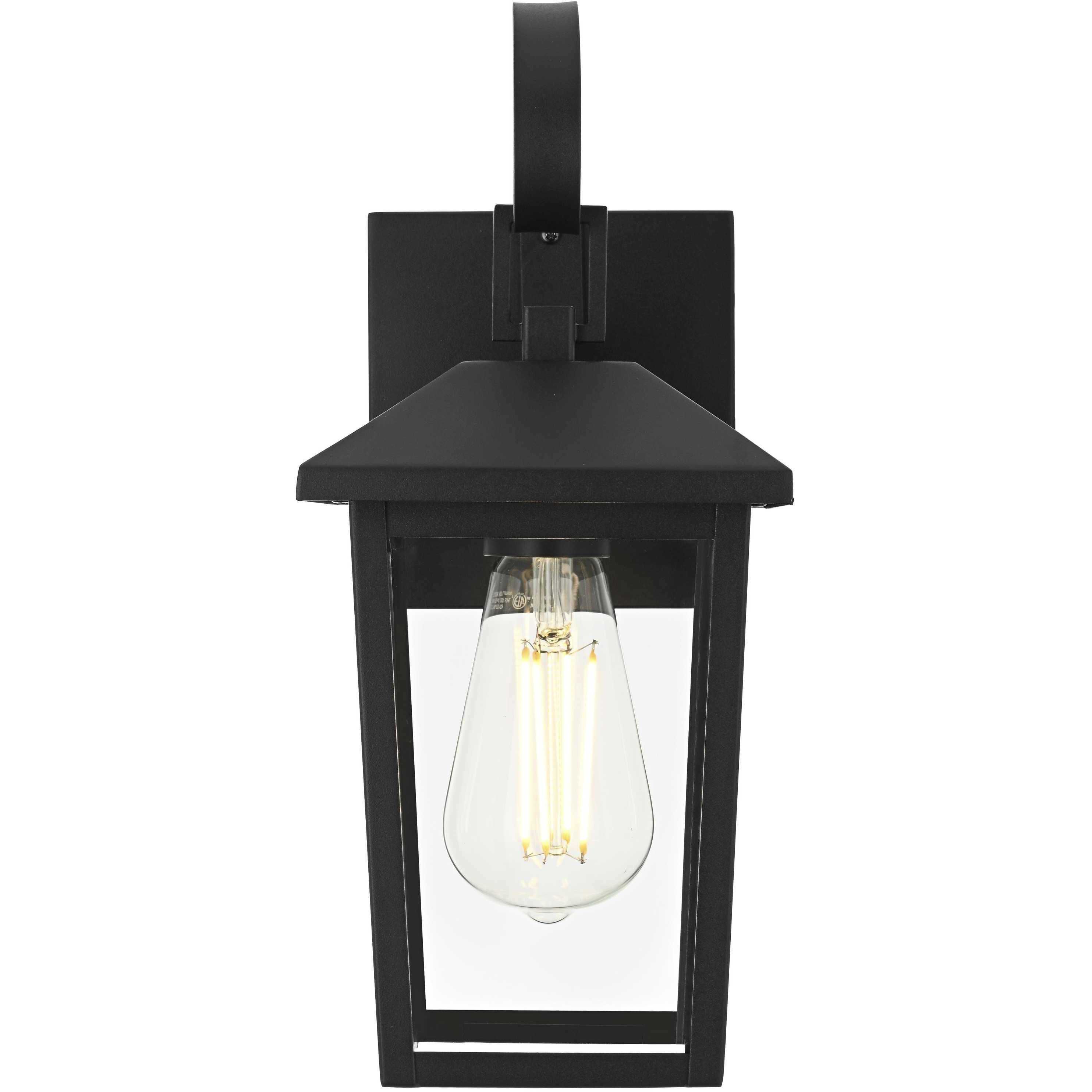 Riggs 1 Light 12.5 inch Black Outdoor Wall Sconce