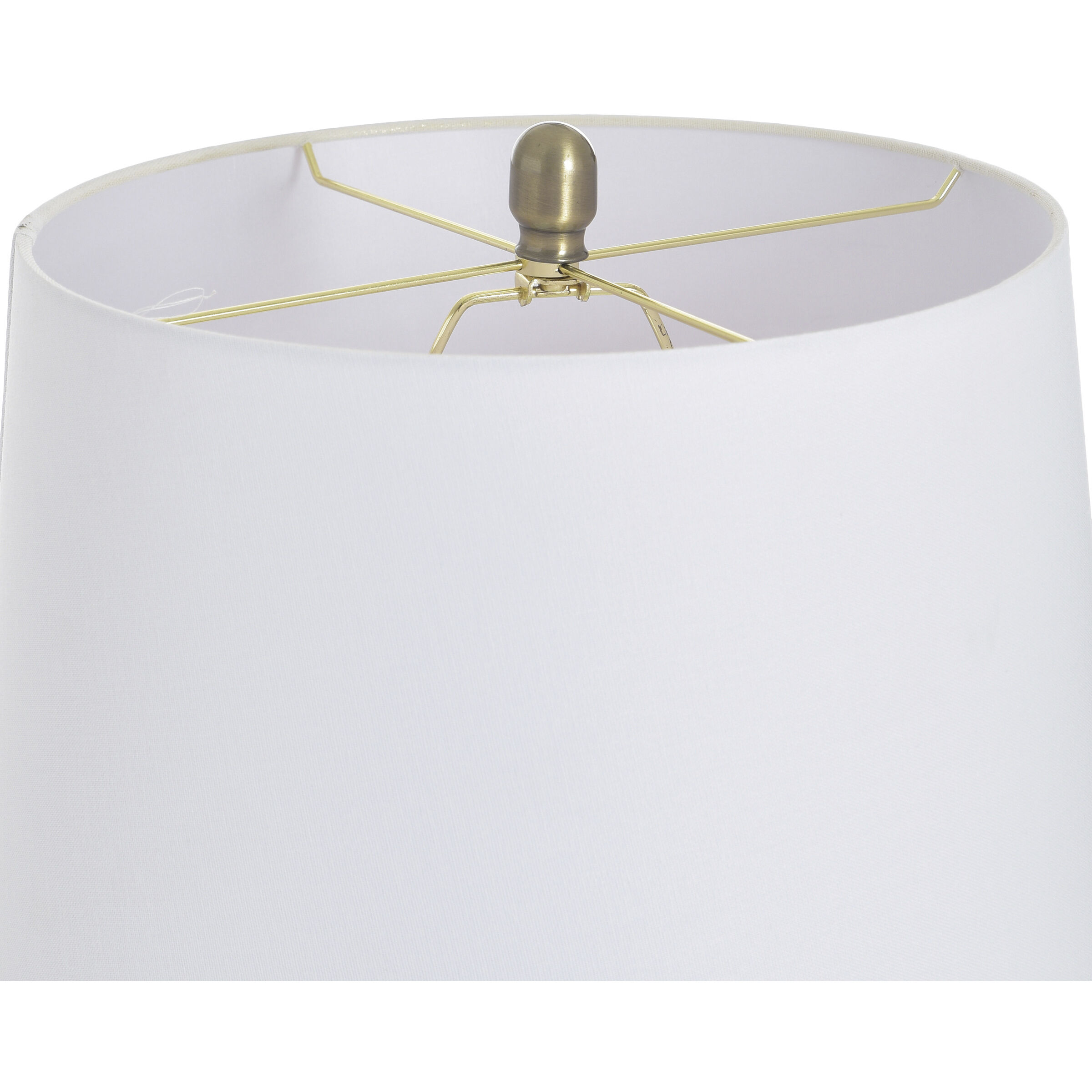 Izmir 32 inch 100 watt Izmir Gold and Gray and White Table Lamp Portable Light