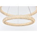 Bowen 2 Light 32 inch Satin Gold Chandelier Ceiling Light