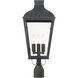Dumont 3 Light 23 inch Graphite Outdoor Post