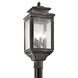 Wiscombe Park 4 Light 23 inch Weathered Zinc Outdoor Post Lantern