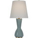 Visual Comfort Signature Collection Thomas O'Brien Jess 28.5 inch 15 watt Crackled Robin Table Lamp Portable Light TOB3620CRN-L - Open Box