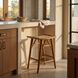 Murphy 26.5 inch Clear Coat Flat Counter Stool