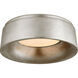 Barbara Barry Halo LED 11.25 inch Burnished Silver Leaf Flush Mount Ceiling Light, Small