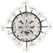 Wildflower 4 Light 19 inch Matte Black Semi-Flush Ceiling Light, Smithsonian Collaboration