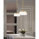 Renaud LED 9.25 inch Modern Gold Pendant Ceiling Light