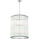 Glasbury 8 Light 22 inch Polished Nickel Chandelier Ceiling Light