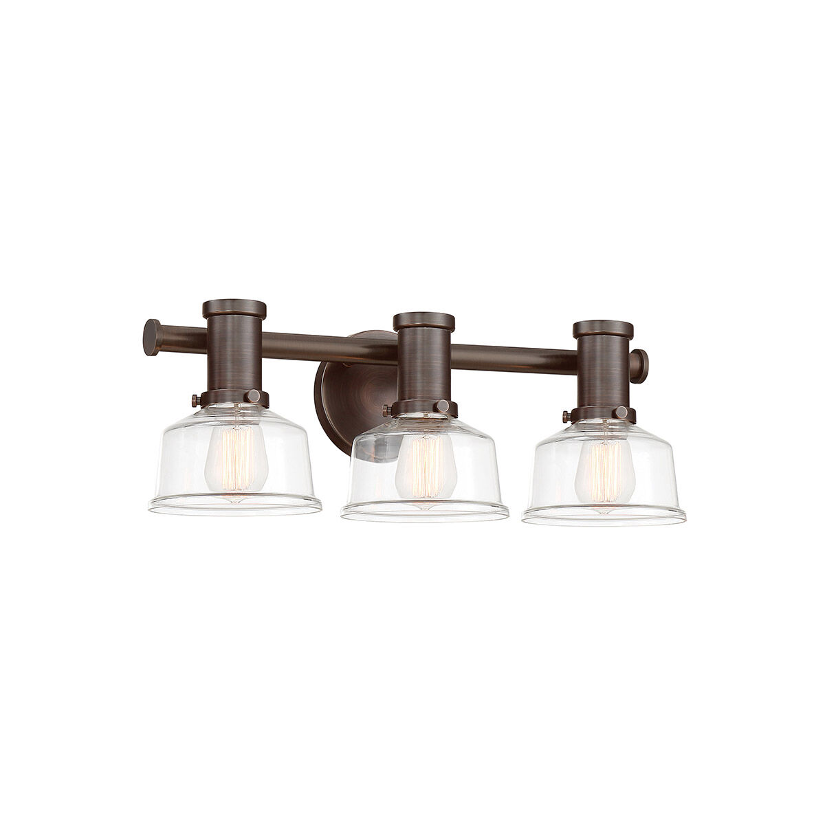 Carson 3 Light 21.5 inch Satin Copper Bronze Bath Bar Wall Light