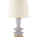 Christopher Spitzmiller Whittaker 30 inch 100 watt Lilac Table Lamp Portable Light, Medium