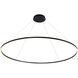 Tania 72 inch Black Chandelier Ceiling Light