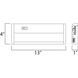 CounterMax MX-L120-DL 120 LED 13 inch Satin Nickel Under Cabinet Lighting