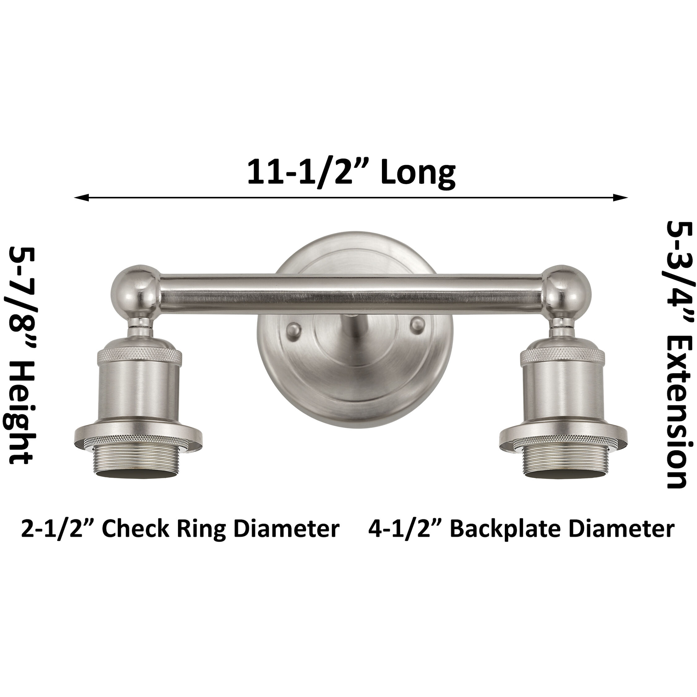 Edison Farmhouse Rope 2 Light 17 inch Brushed Satin Nickel Bath Vanity Light Wall Light in Clear Glass with White Rope
